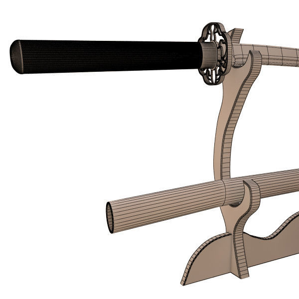Samuray Sword 3D model_5