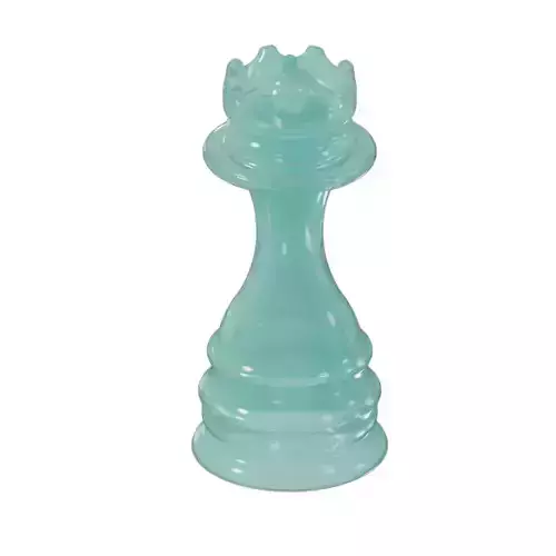 Transparent Chess Queen Piece