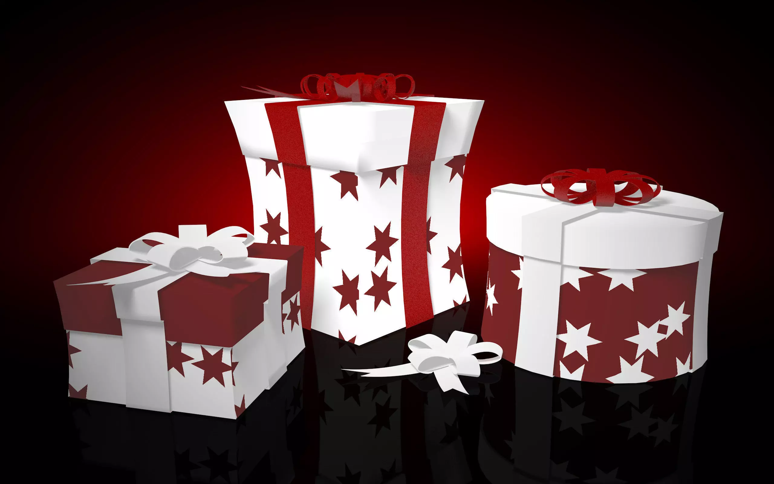 Gift and Present Boxes 3D model_0