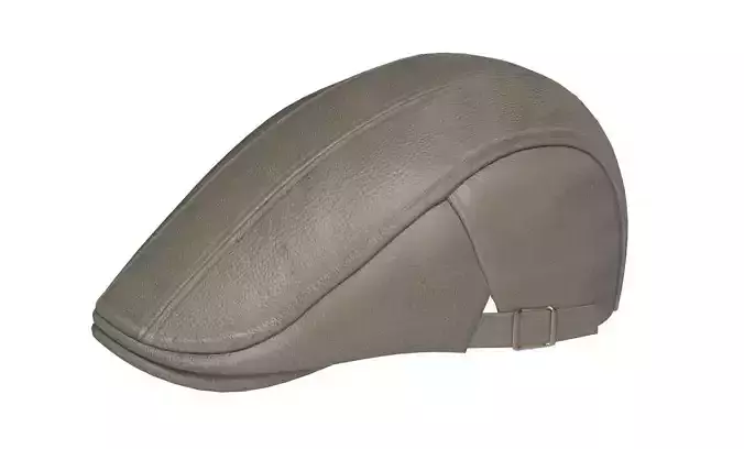 Newsboy Hat Army Green 3D Model