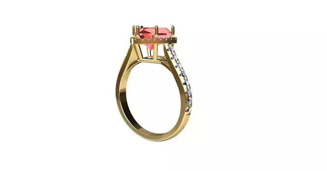 Heart gem Engagement ring