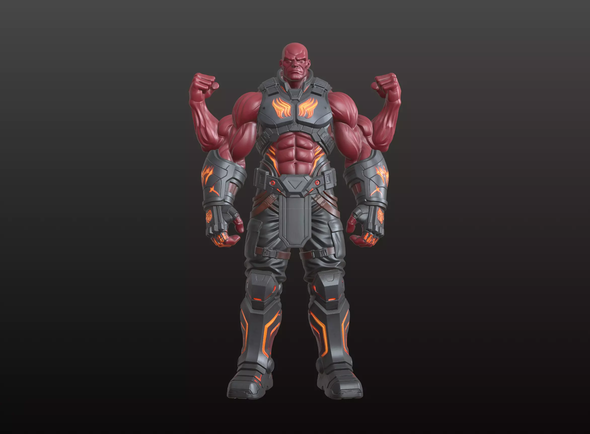 Four Armed Fighter STL Ultimate Multi-Weapon Warrior 3D Model 3D print model