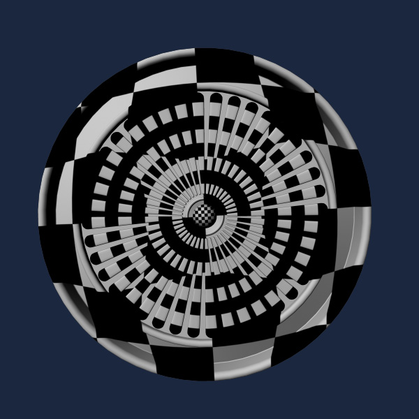 Rosette wheel 3D model_7