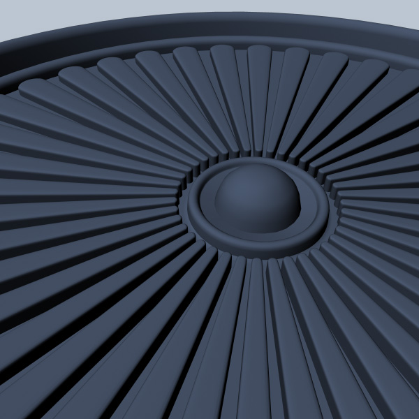 Rosette wheel 3D model_3