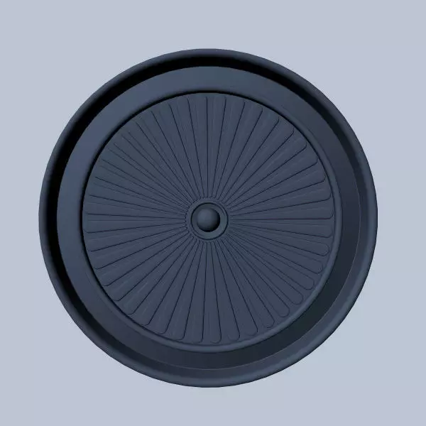 Rosette wheel 3D model_0