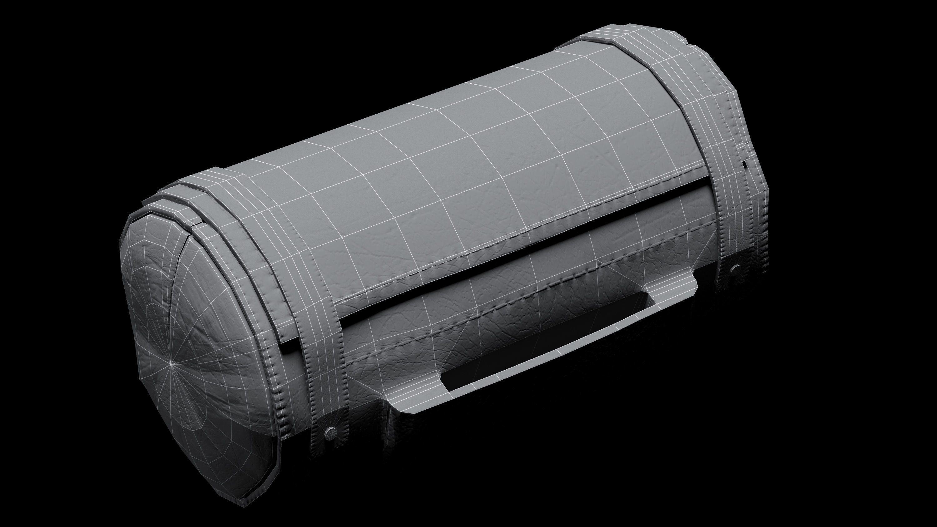 two bags Low-poly 3D model_12