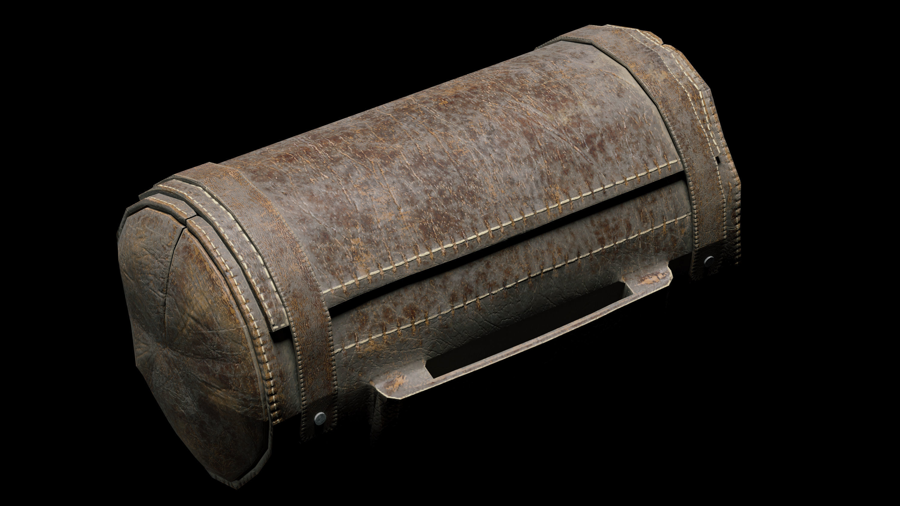 two bags Low-poly 3D model_11