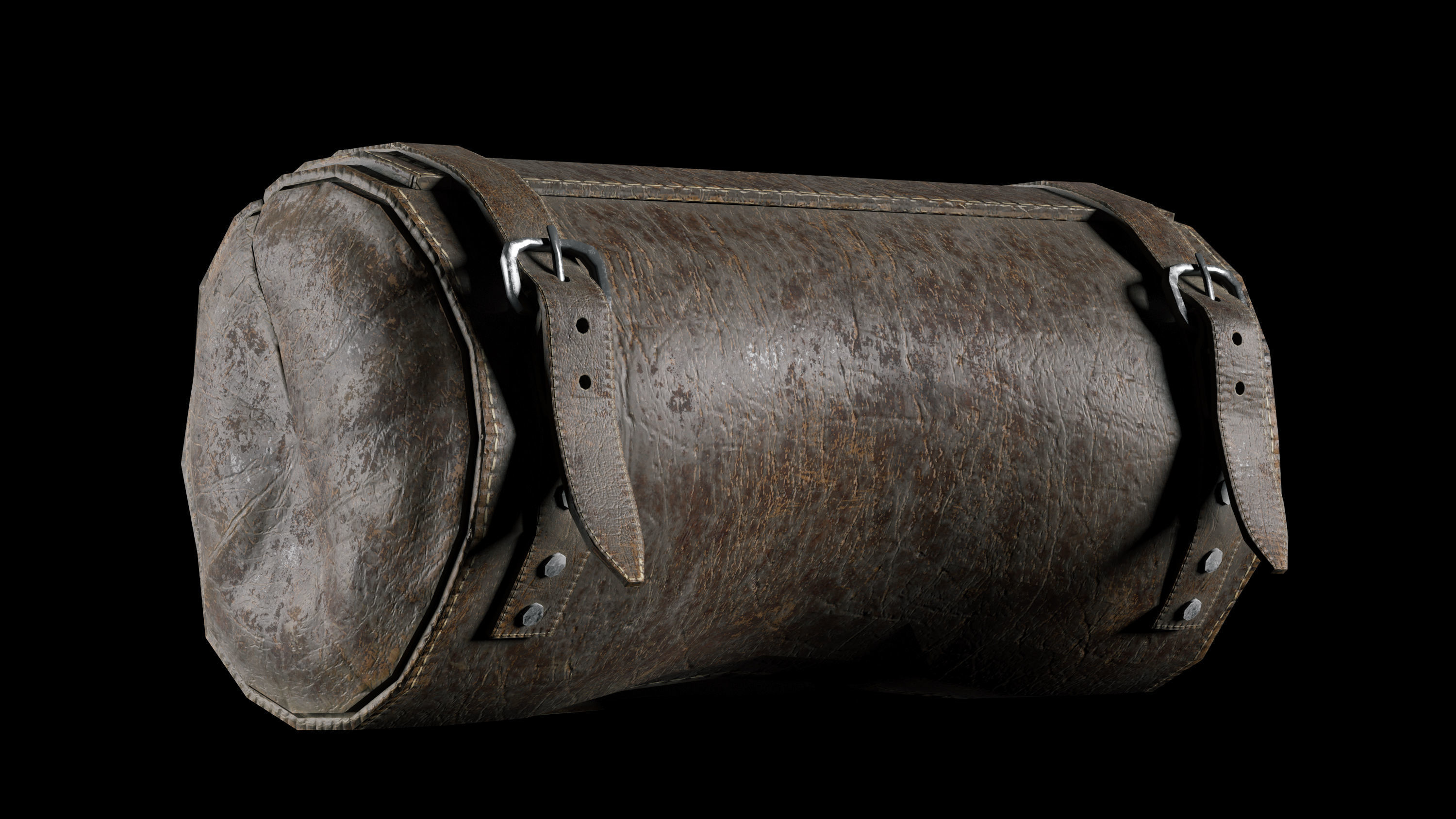 two bags Low-poly 3D model_1