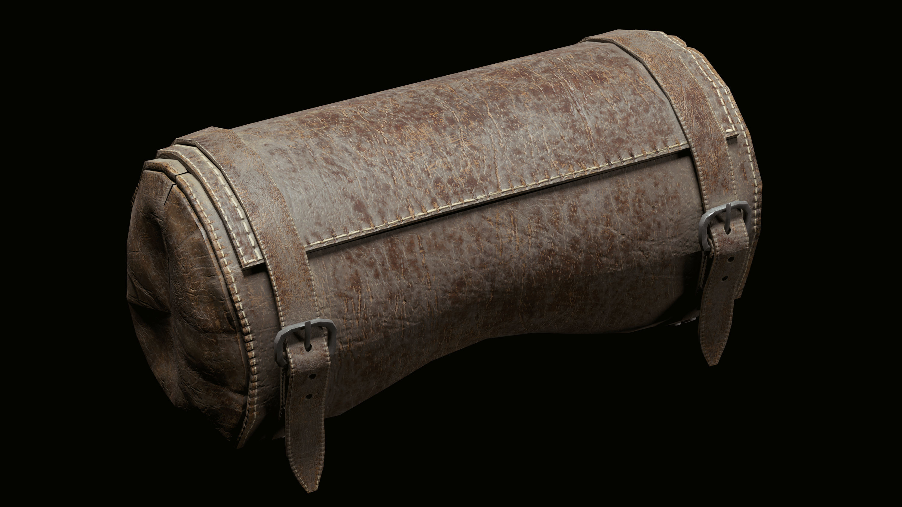 two bags Low-poly 3D model_9