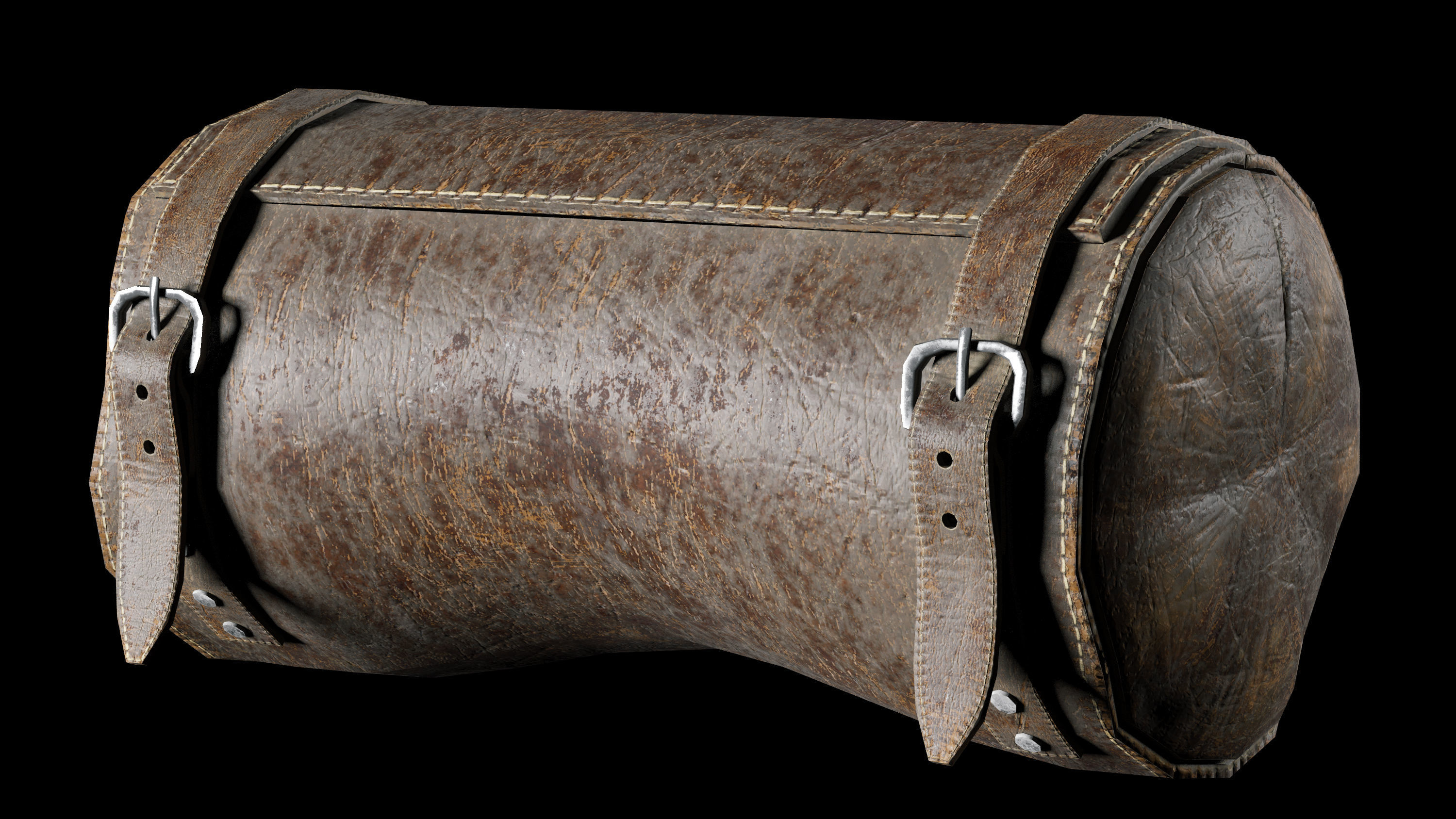 two bags Low-poly 3D model_6