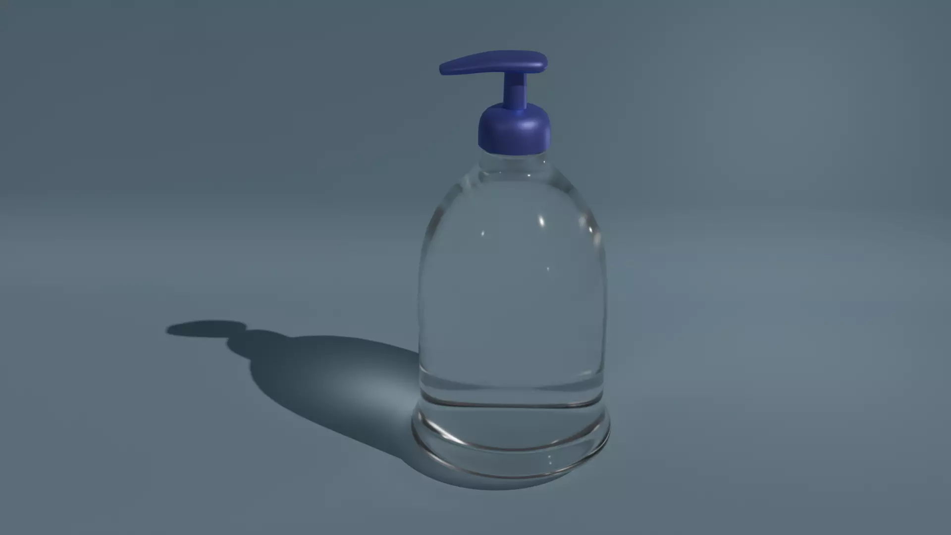 Glass Handwash Bottle Free 3D model
