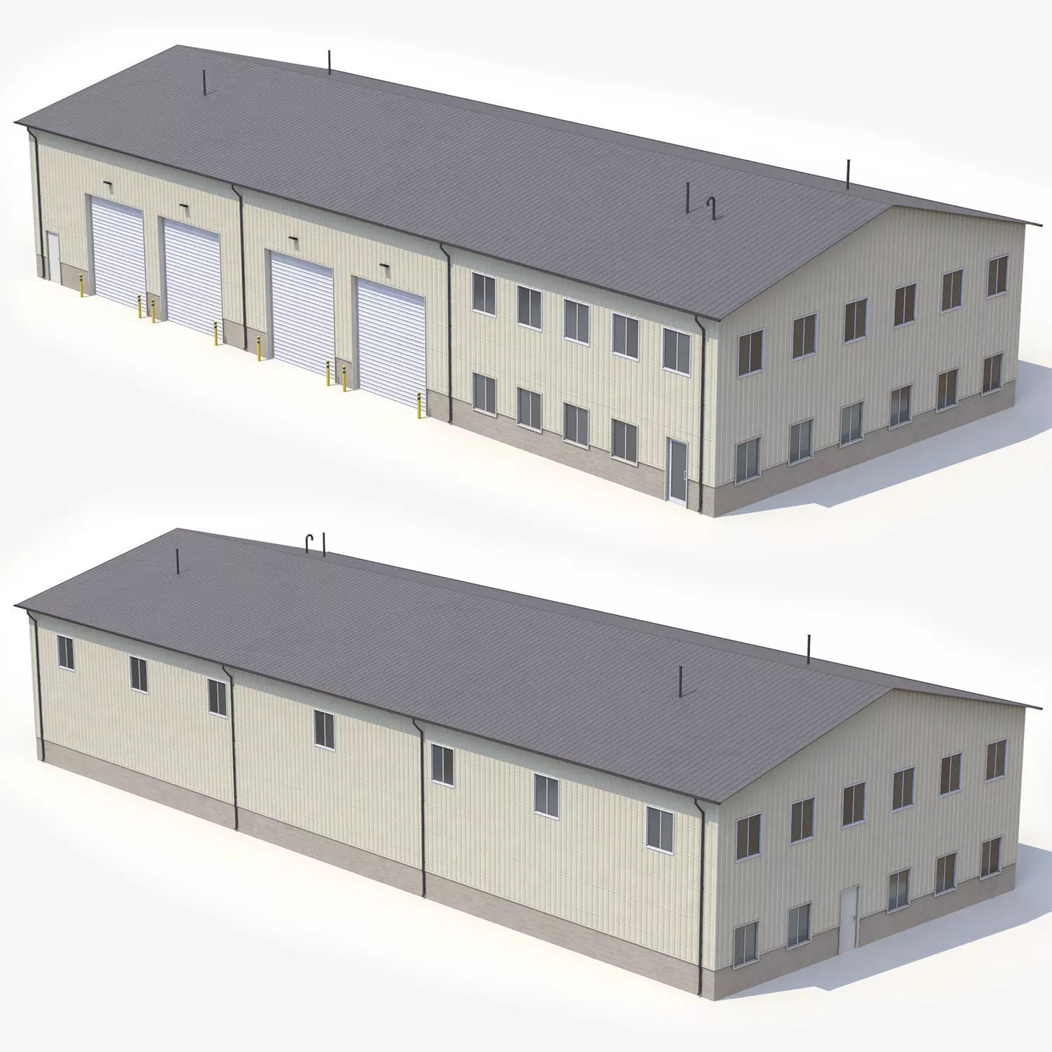 Industrial Building 38 PBR Low-poly 3D model