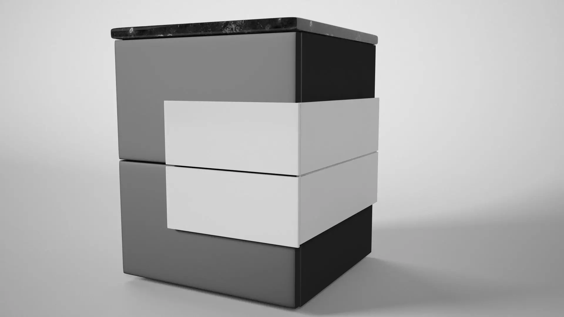 Cupboard cabinet with marble top Free 3D model