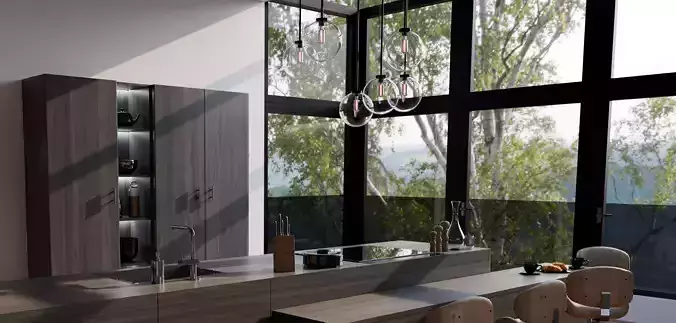 Kitchen interior 3D model