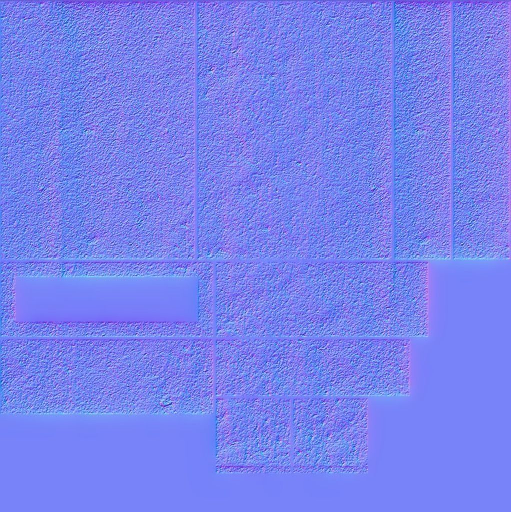 Gravestone 4 Low Poly concrete column Low-poly 3D model_4