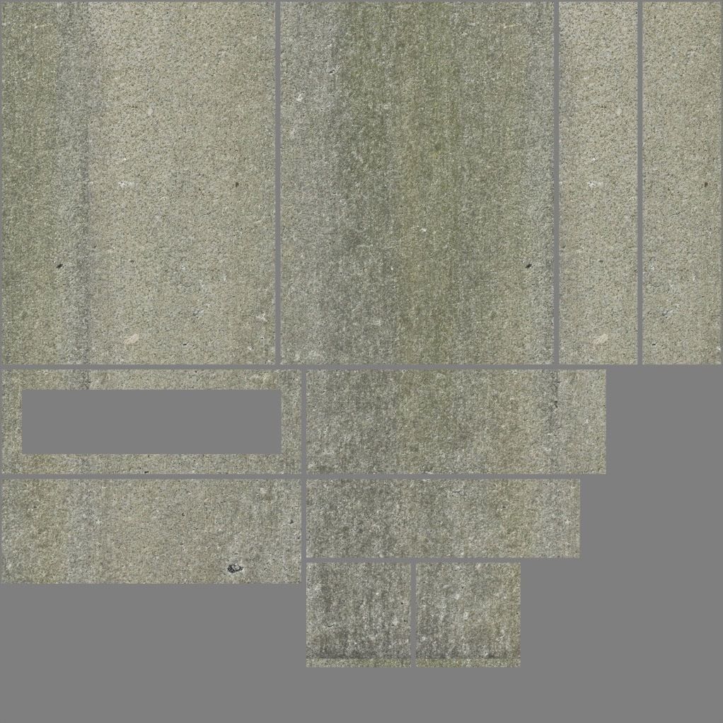 Gravestone 4 Low Poly concrete column Low-poly 3D model_5