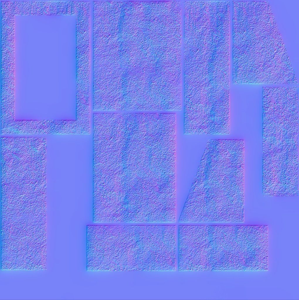 Gravestone 5 Low Poly Low-poly 3D model_4