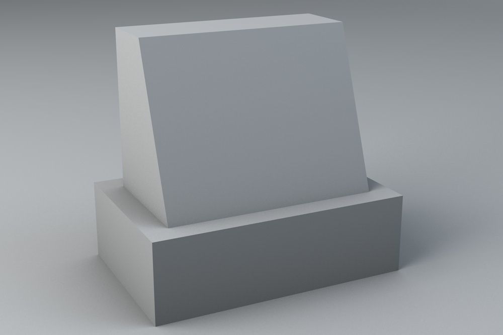 Gravestone 5 Low Poly Low-poly 3D model_1