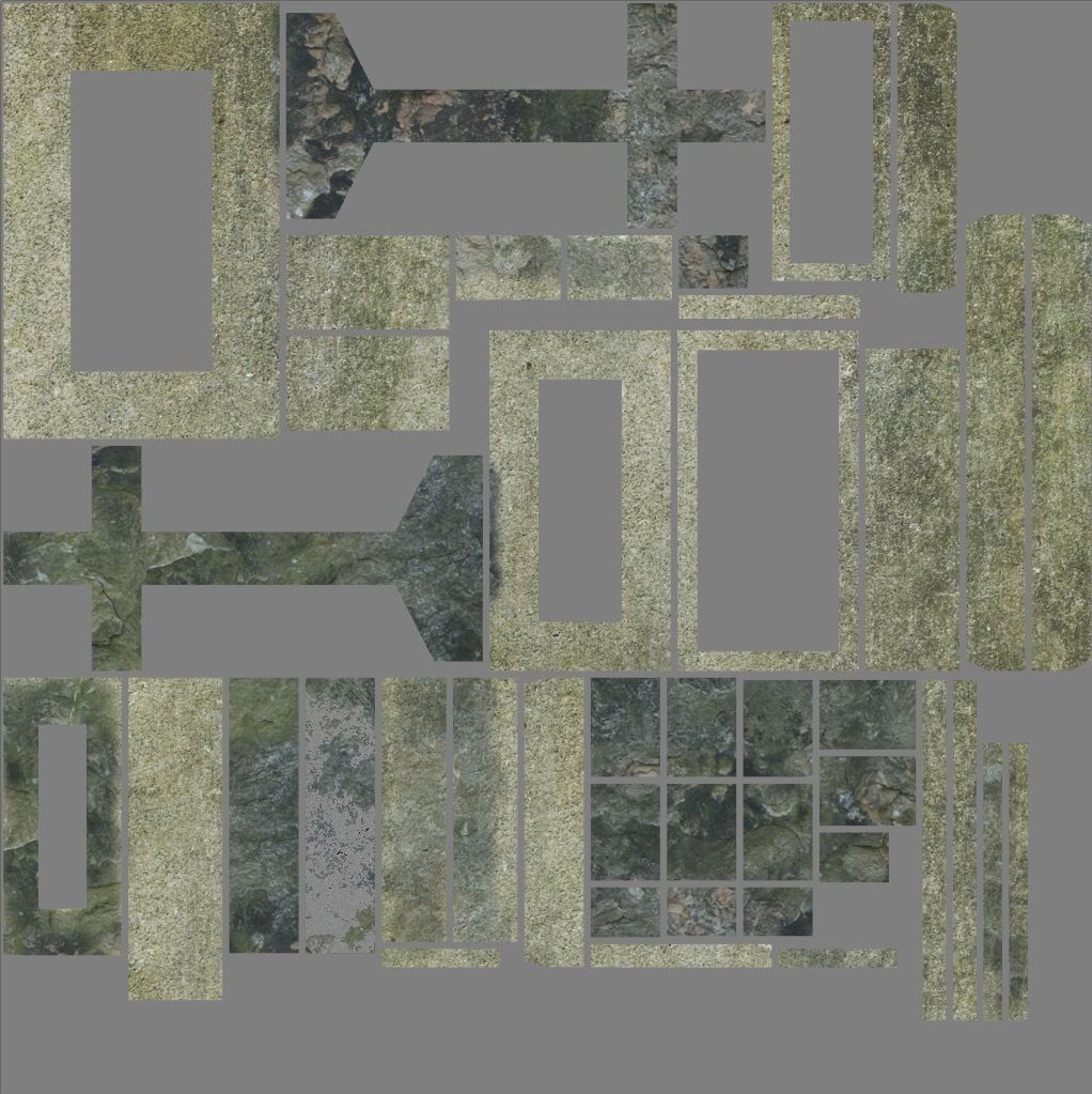 Gravestone 6 Low Poly cross Low-poly 3D model_6