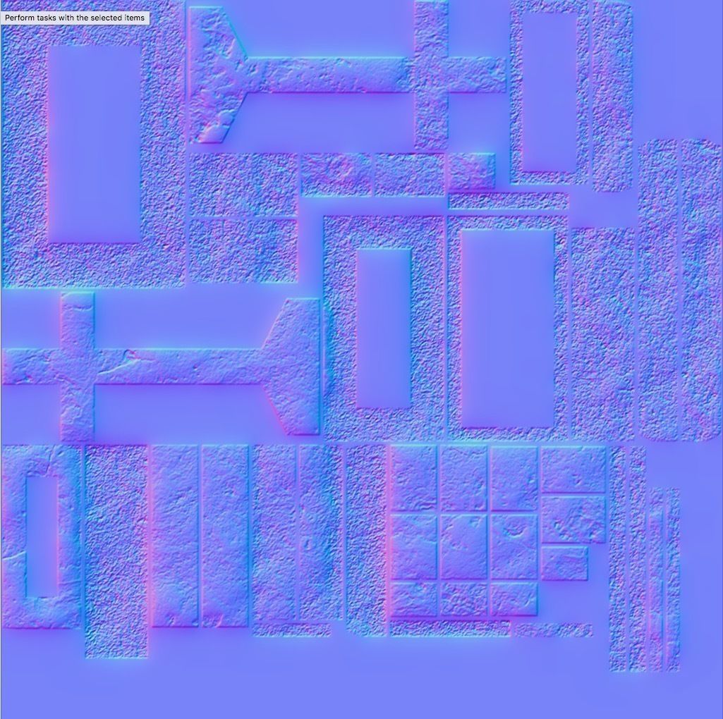 Gravestone 6 Low Poly cross Low-poly 3D model_5