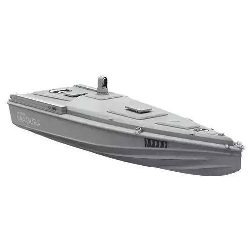 Boat Magura Ukrainian Naval Drone Low-poly 3D model