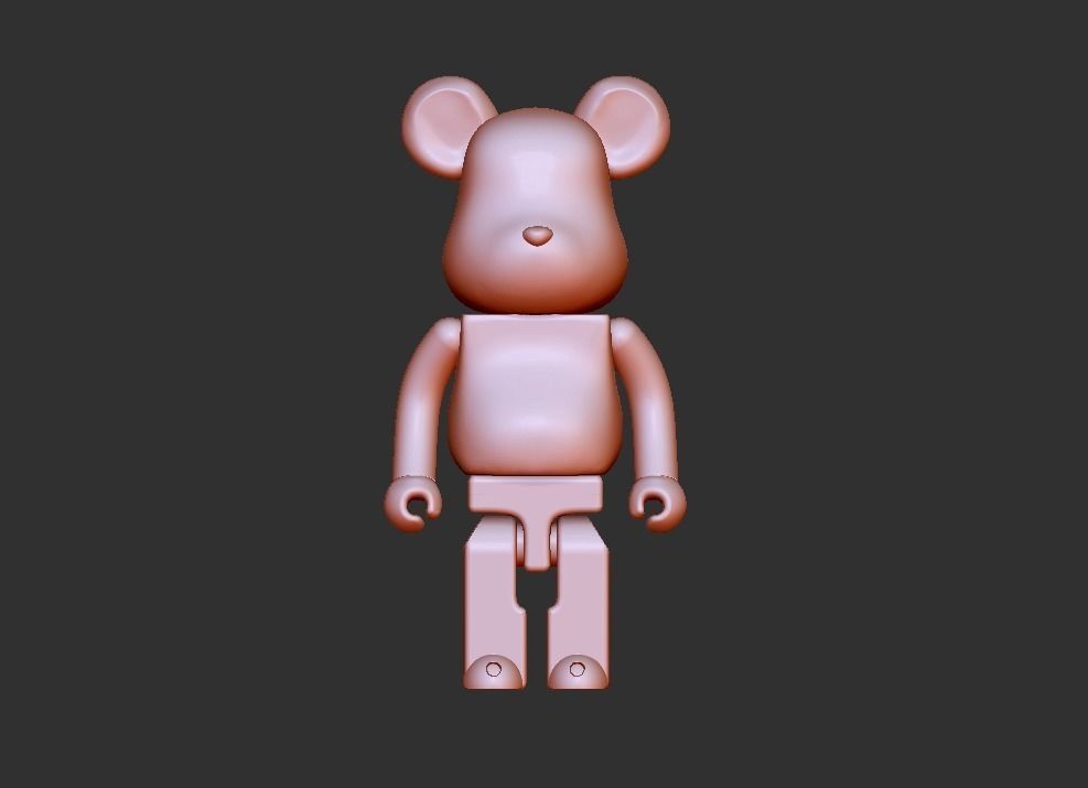 Bearbrick figure 3D model_0