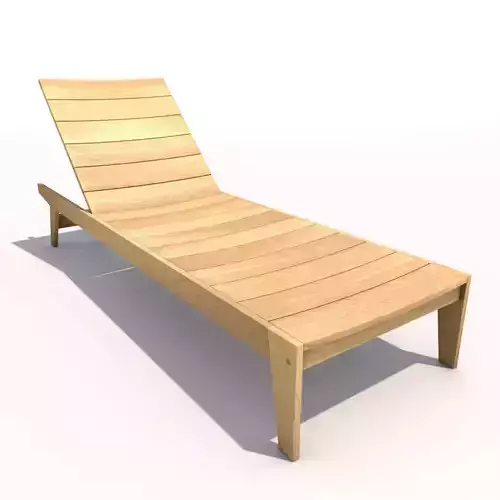 Sun Lounger - Flatwood 3D model