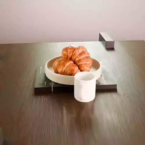 Croissant 3D model 5