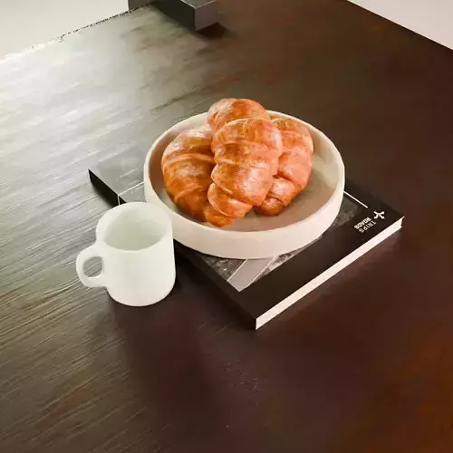 Croissant 3D model 3