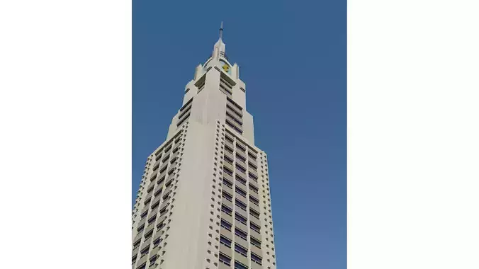 Art Deco Style Skyscraper 3D model 7