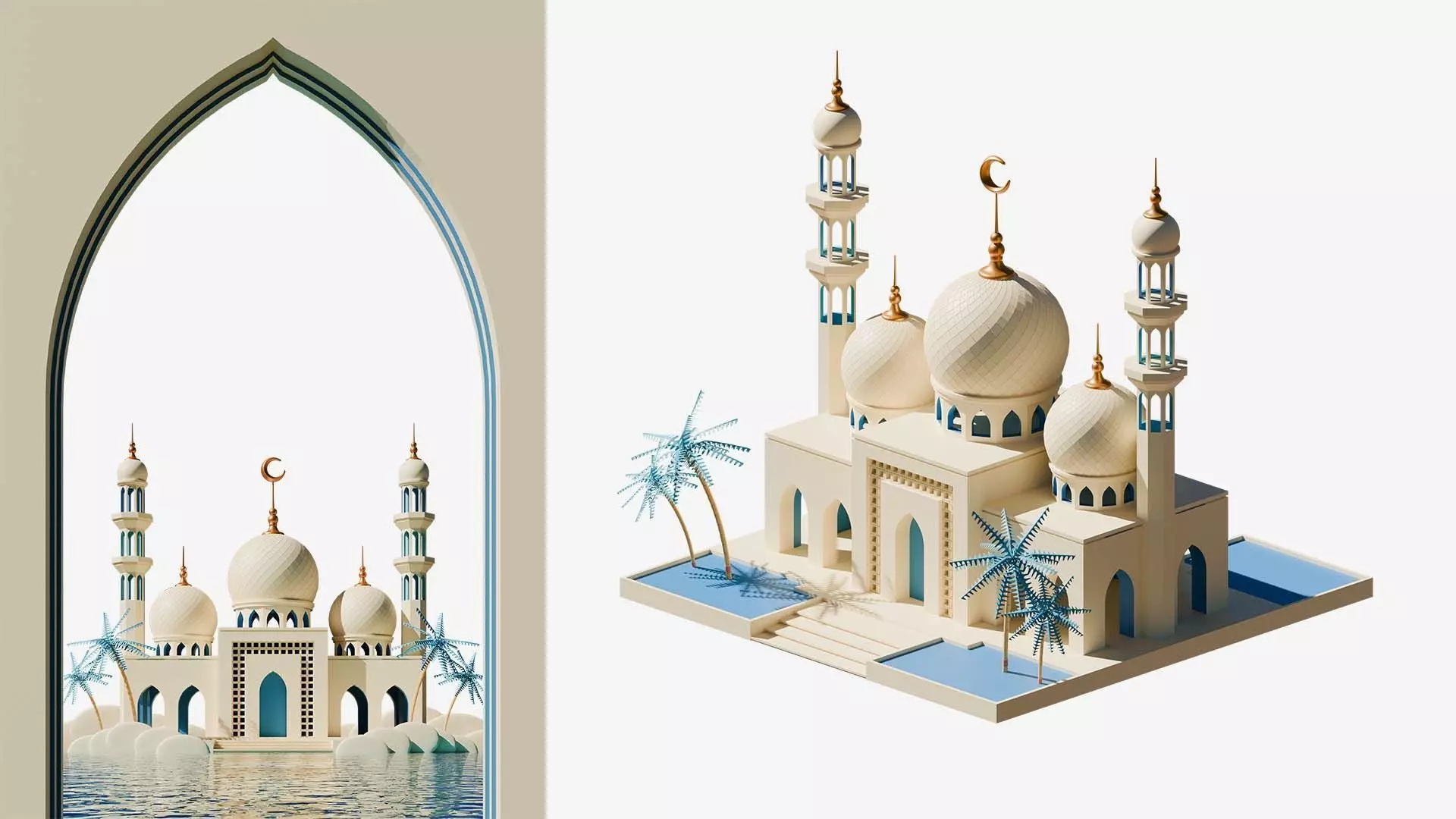 Ramadan Mosque 3D model