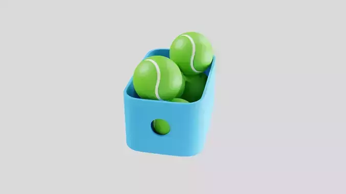 Tennis Ball Storage Box 3D model