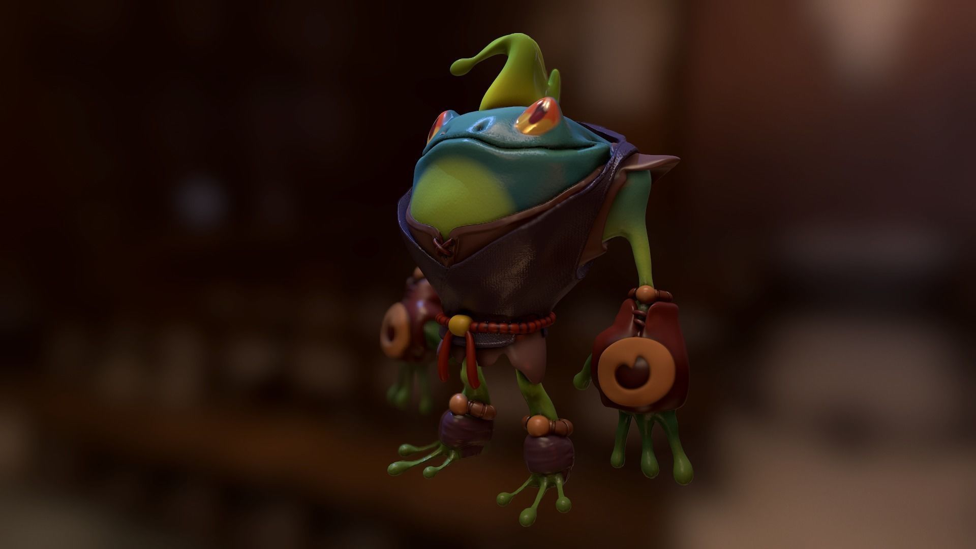 Frogs fantastik 3D model_1