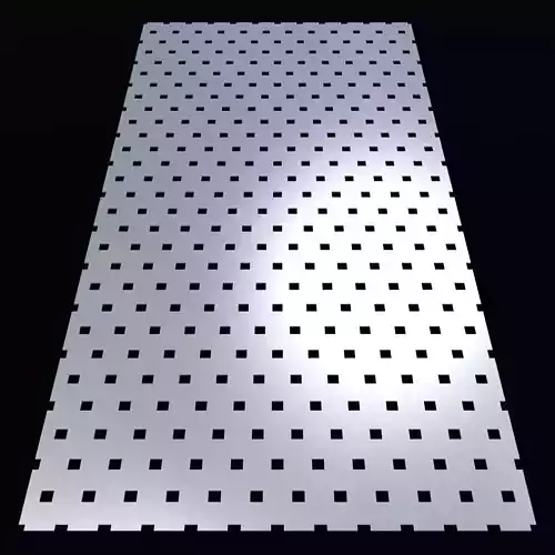 Perforated panel with 10 percent opening 25O137