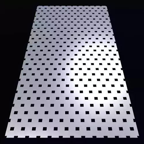 Perforated panel with 14 percent opening 25O138