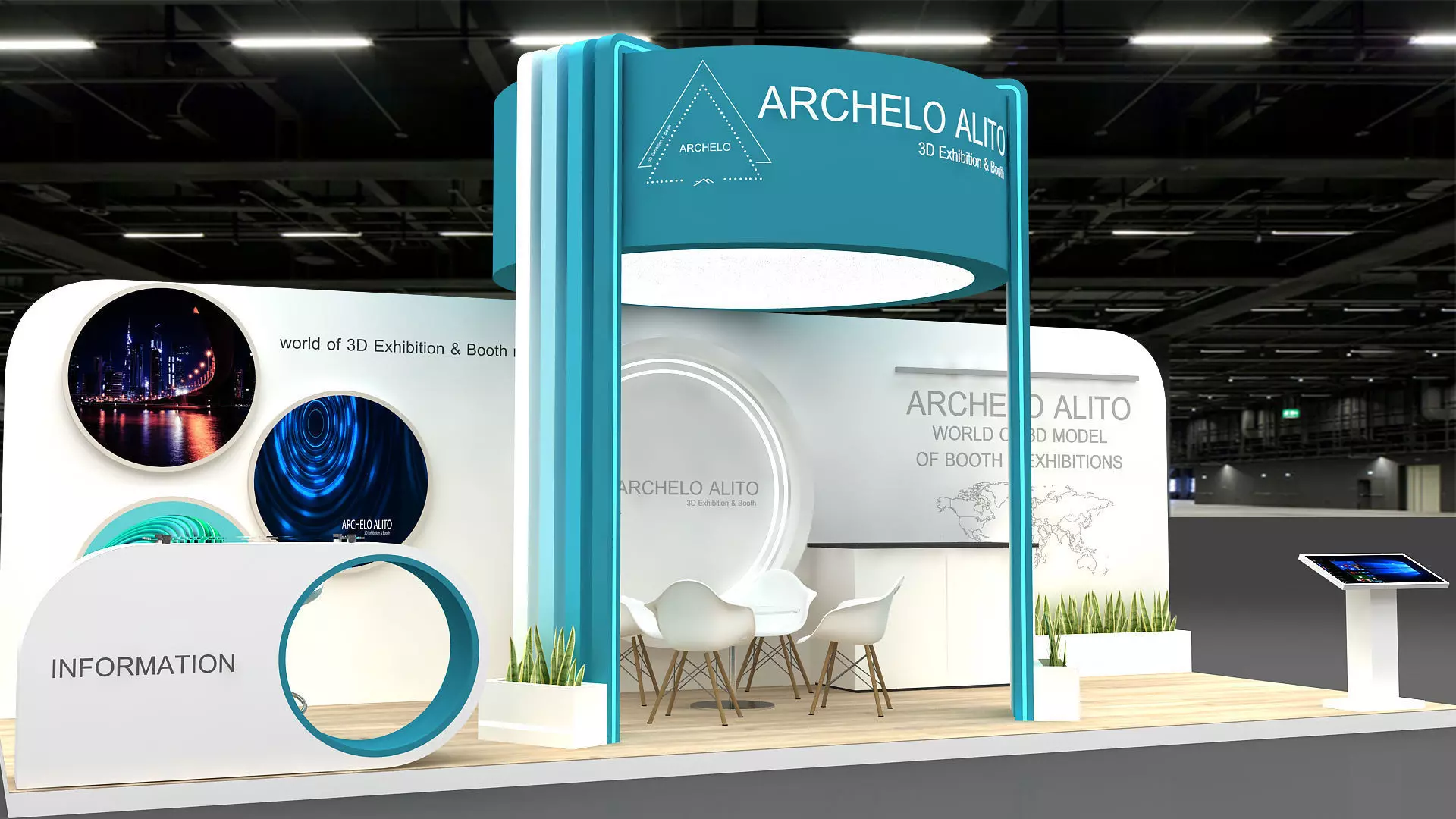 booth 3D model