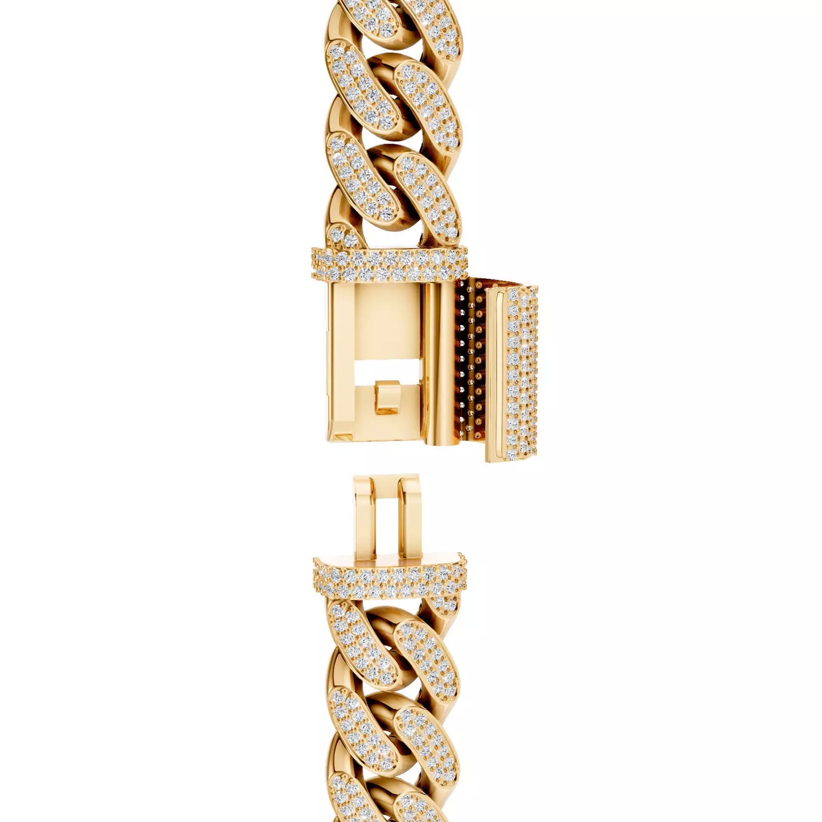 Cuban Chain Bracelet 3D print model