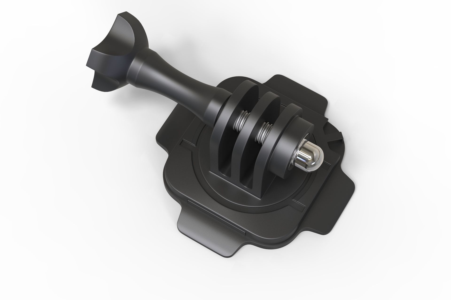 go-pro mount 3D model_4