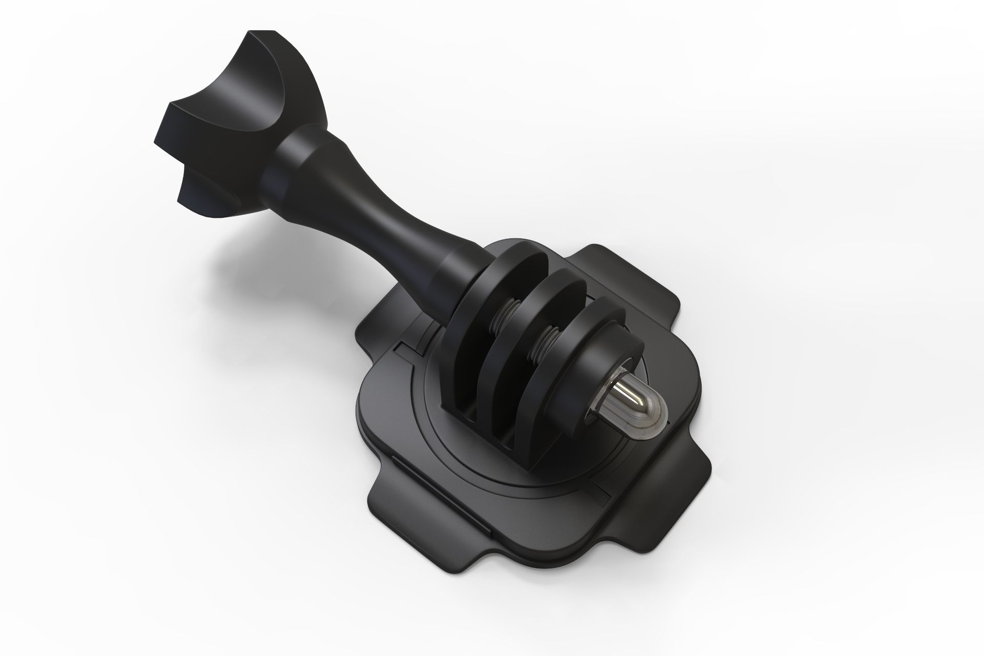go-pro mount 3D model_1