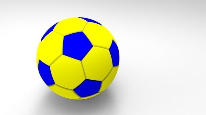FootBall soccer ball Low-poly 3D model