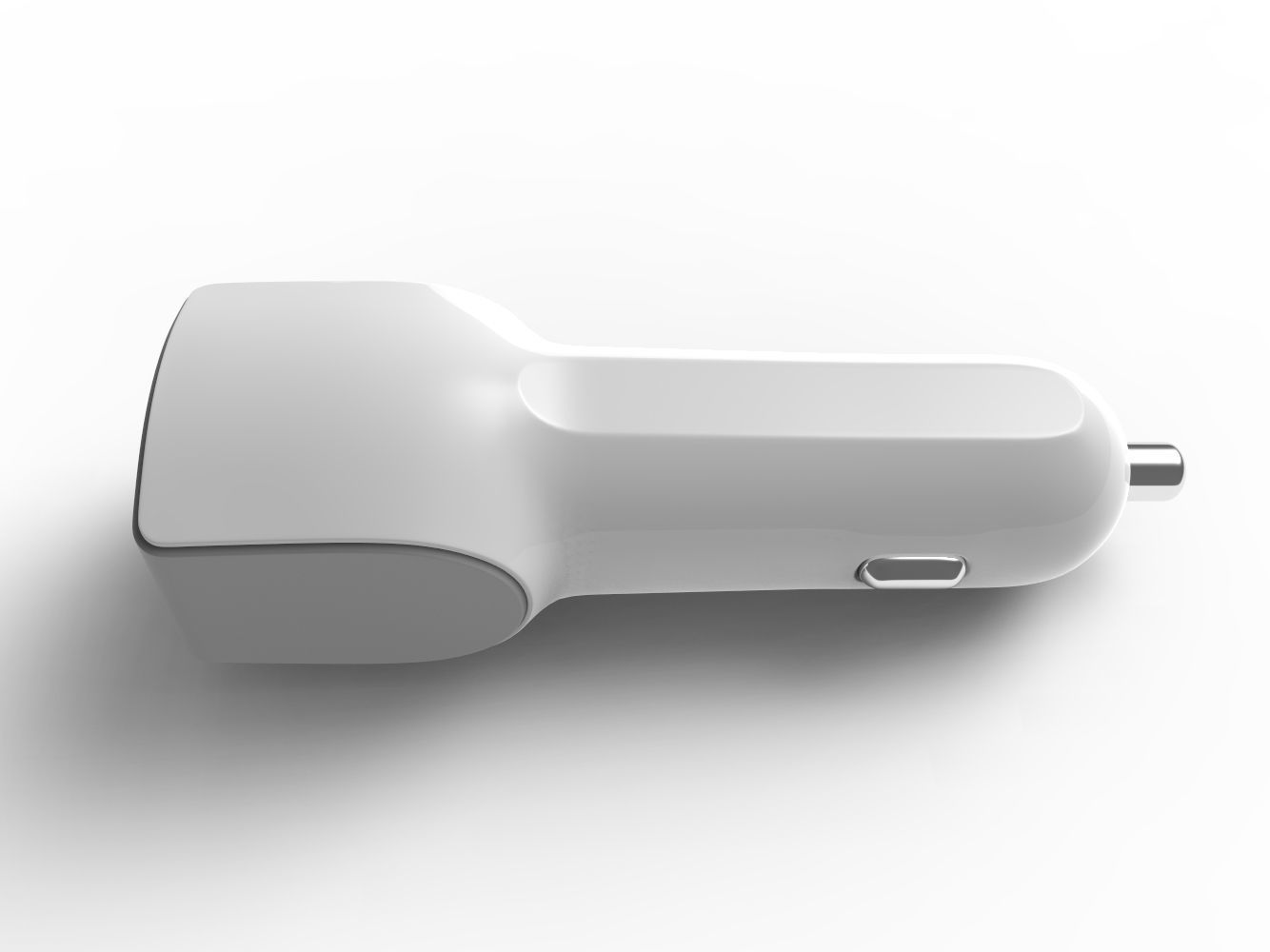 2 port usb charger 3D model_2