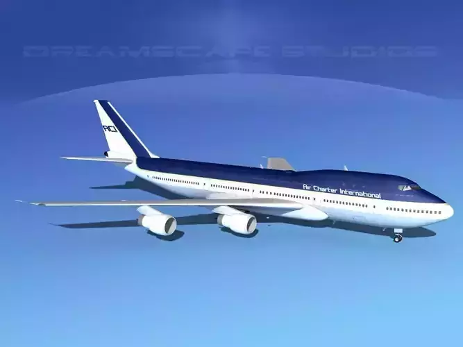 Boeing 747-100 Air Charter Intl 3D model