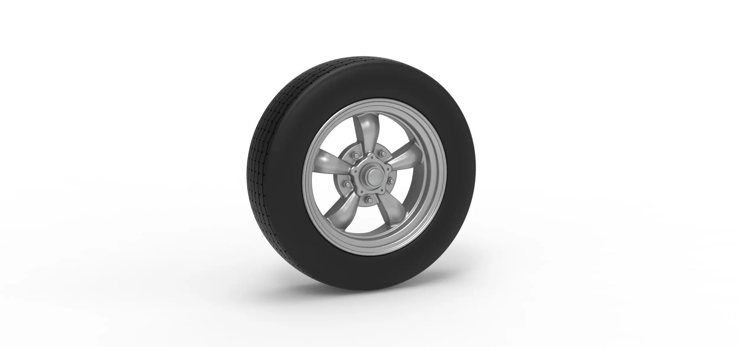 Front wheel of old school dragster Version 7 Scale 1 to 25 3D print model