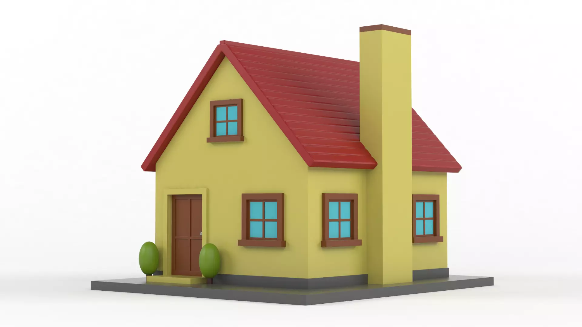 Cartoon House 3D model