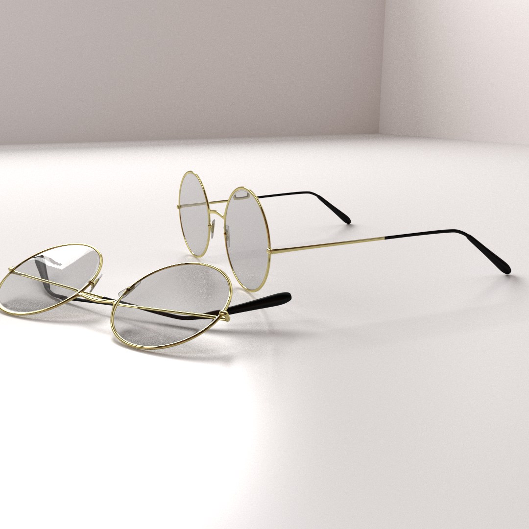 Classic Eyeglasses 3D model_2