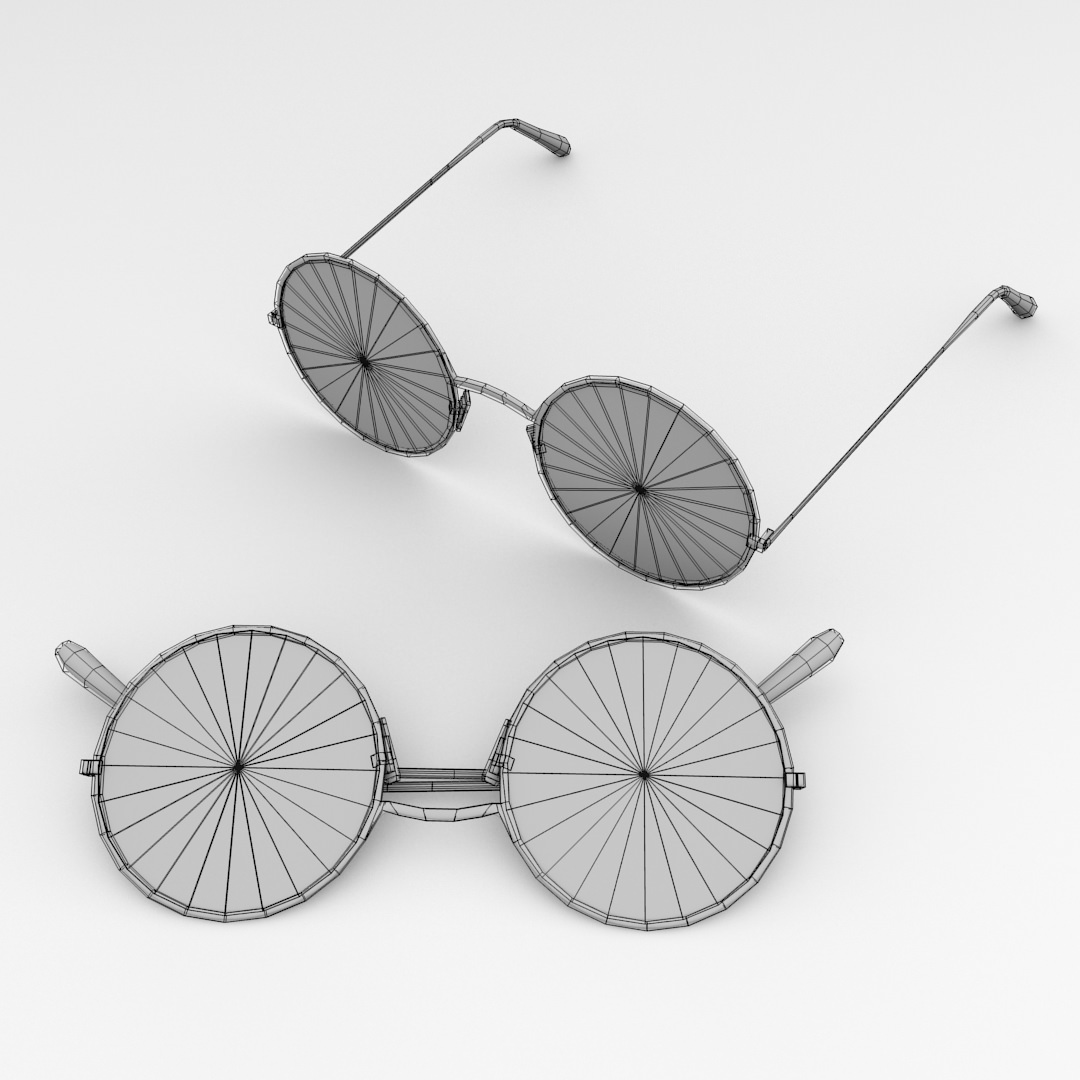 Classic Eyeglasses 3D model_4