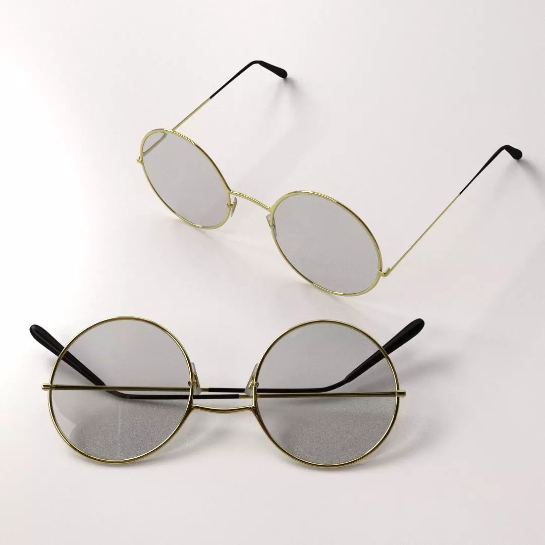 Classic Eyeglasses 3D model_0