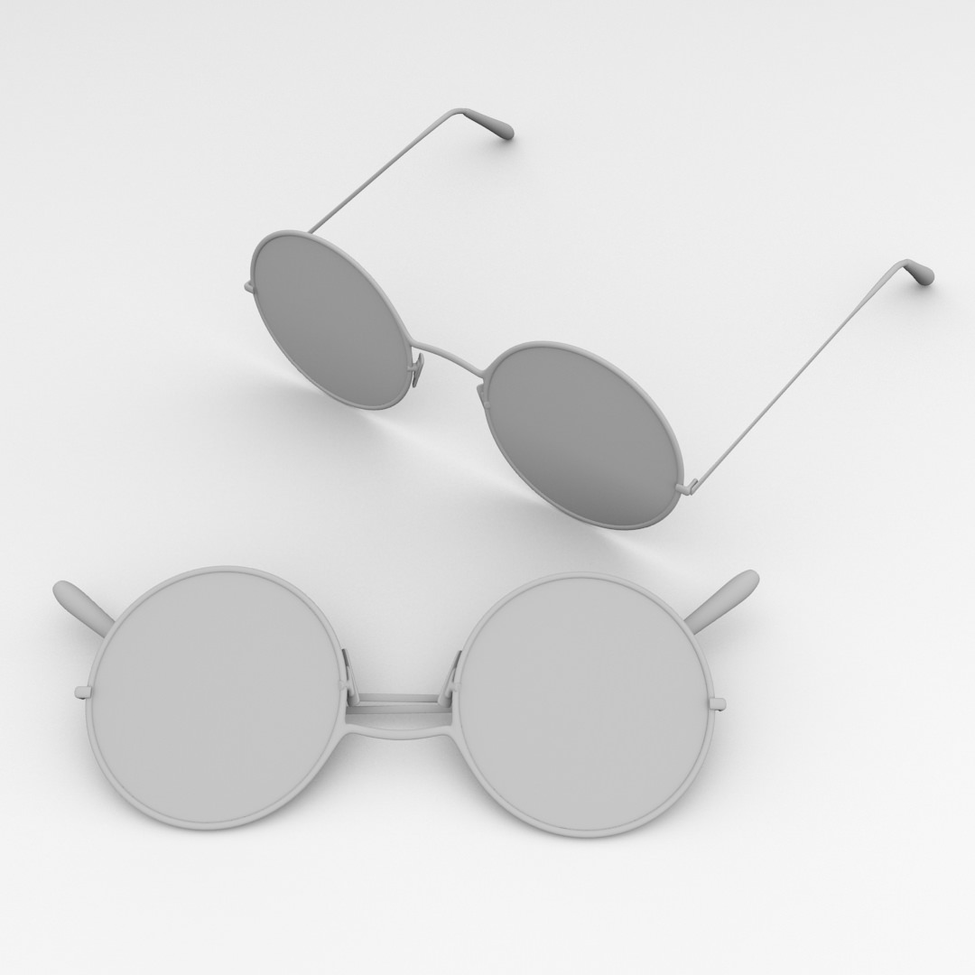 Classic Eyeglasses 3D model_3