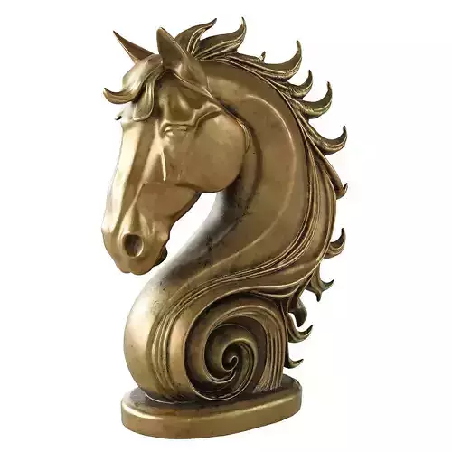 horse statue 15 3D model