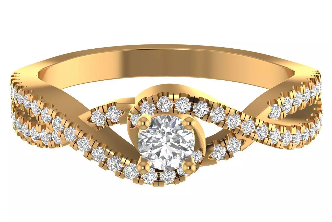 Engagement Ring 3D print model
